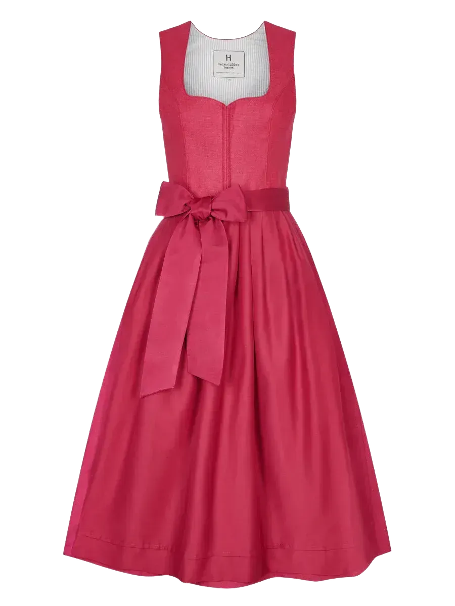Heimatglück Dirndl Liselotte Himbeere
