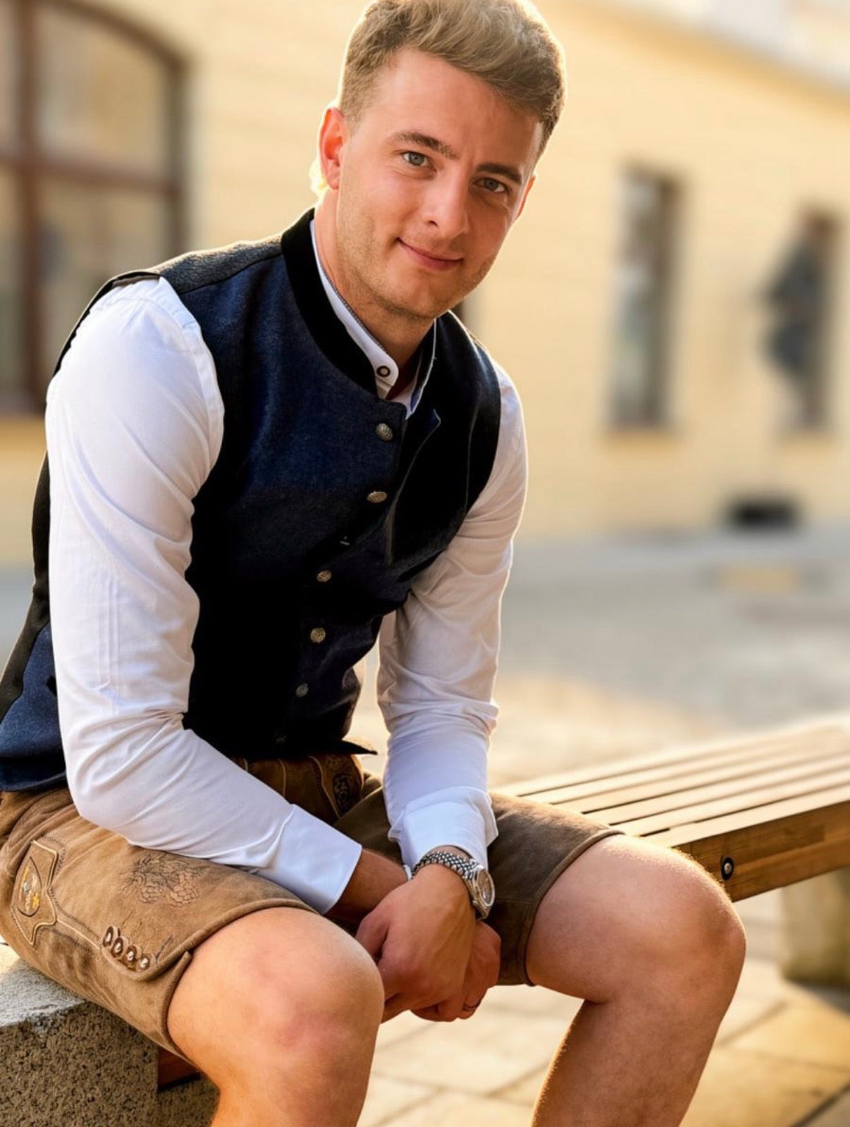 Markgraf x Straubing Tigers Lederhose NUR IM LADEN ERHÄLTLICH!