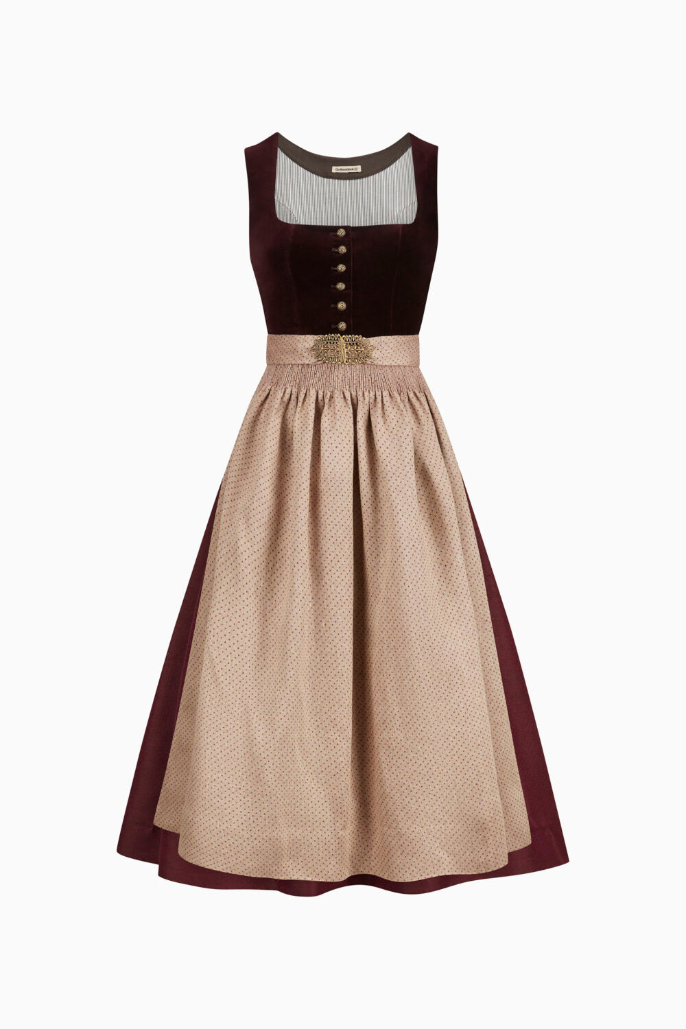 Gottseidank Dirndl Monika Bordeaux Burgunder