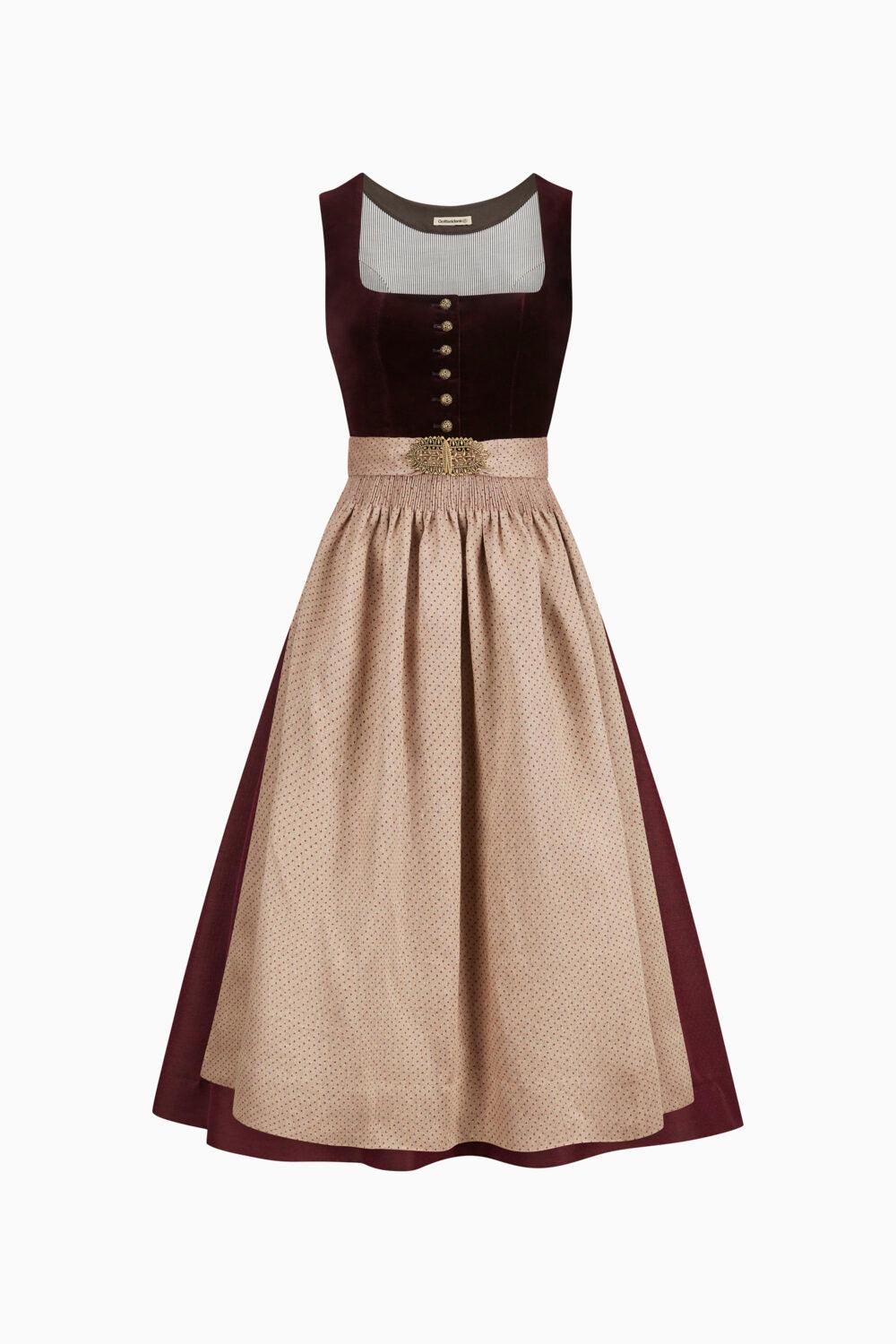Gottseidank Dirndl Monika Bordeaux Burgunder