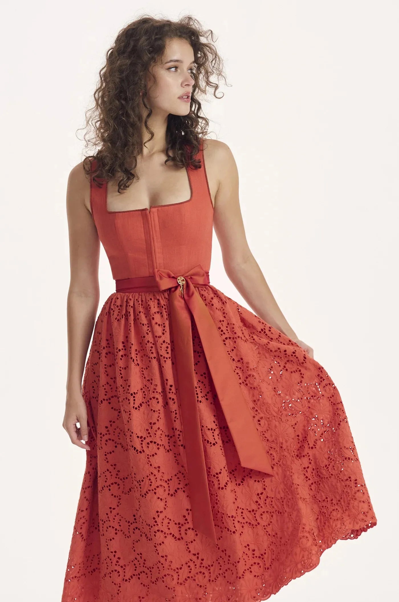 Kinga Mathe Dirndl Modena Orange
