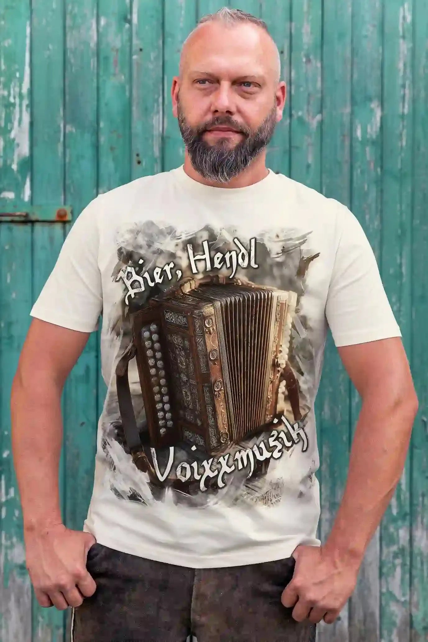 Almtracht T-Shirt Bier, Hendl, Voixxmusik