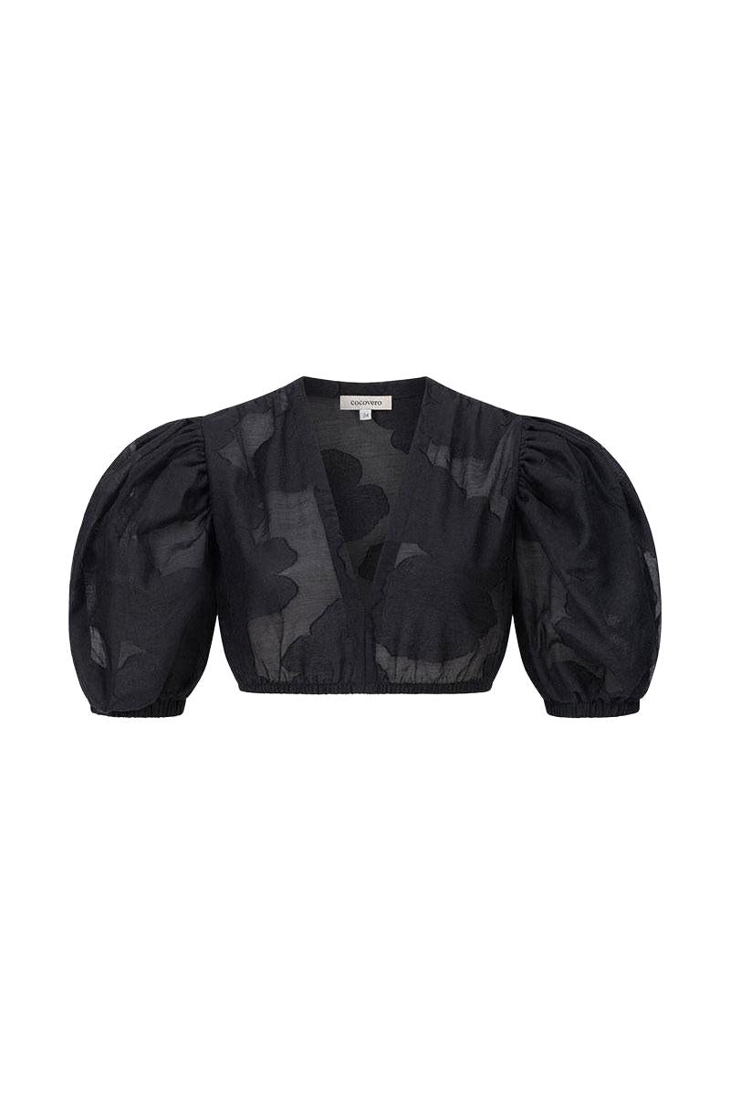 Cocovero Dirndlbluse Zenta Schwarz