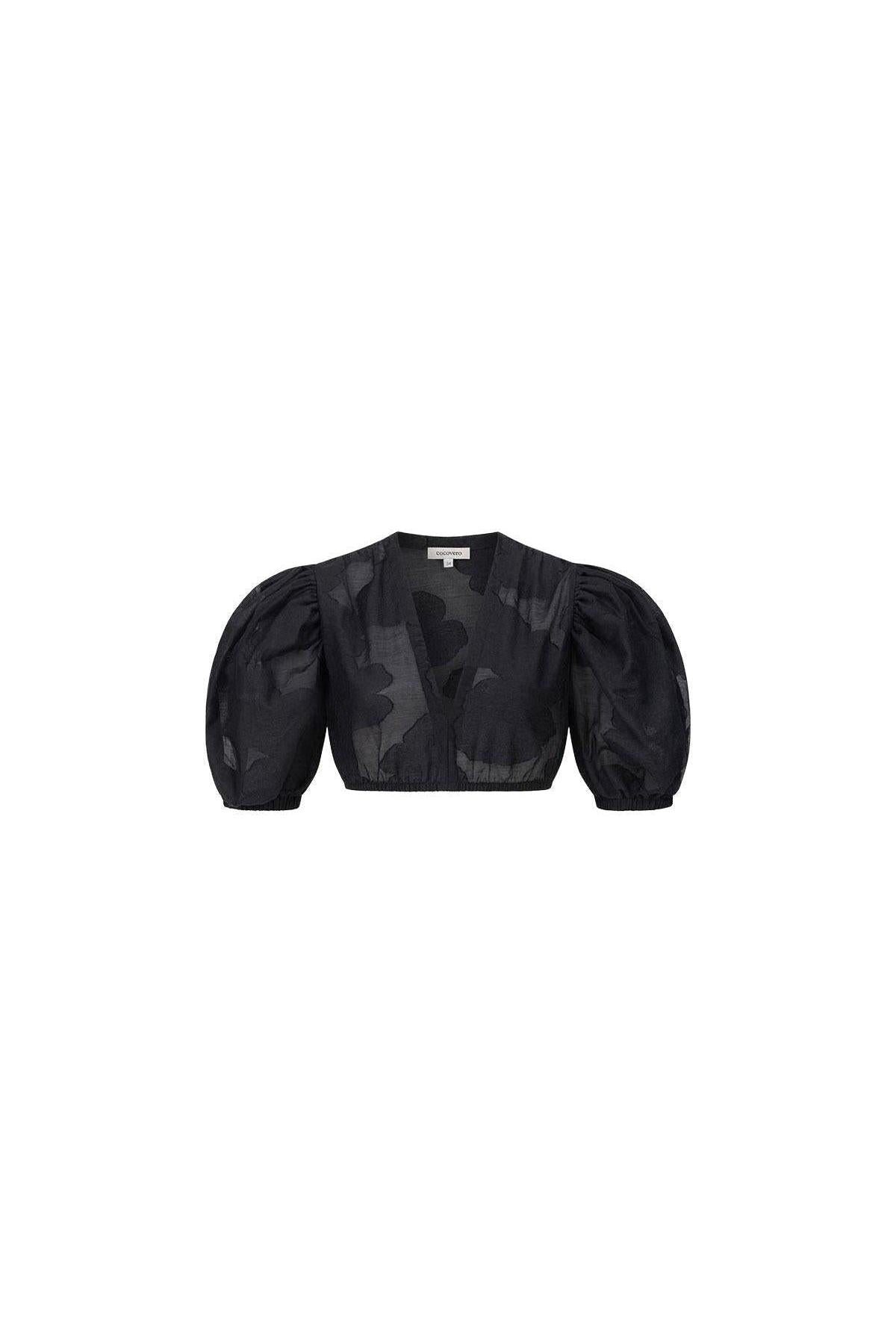 CocoVero Dirndlbluse Zola Schwarz