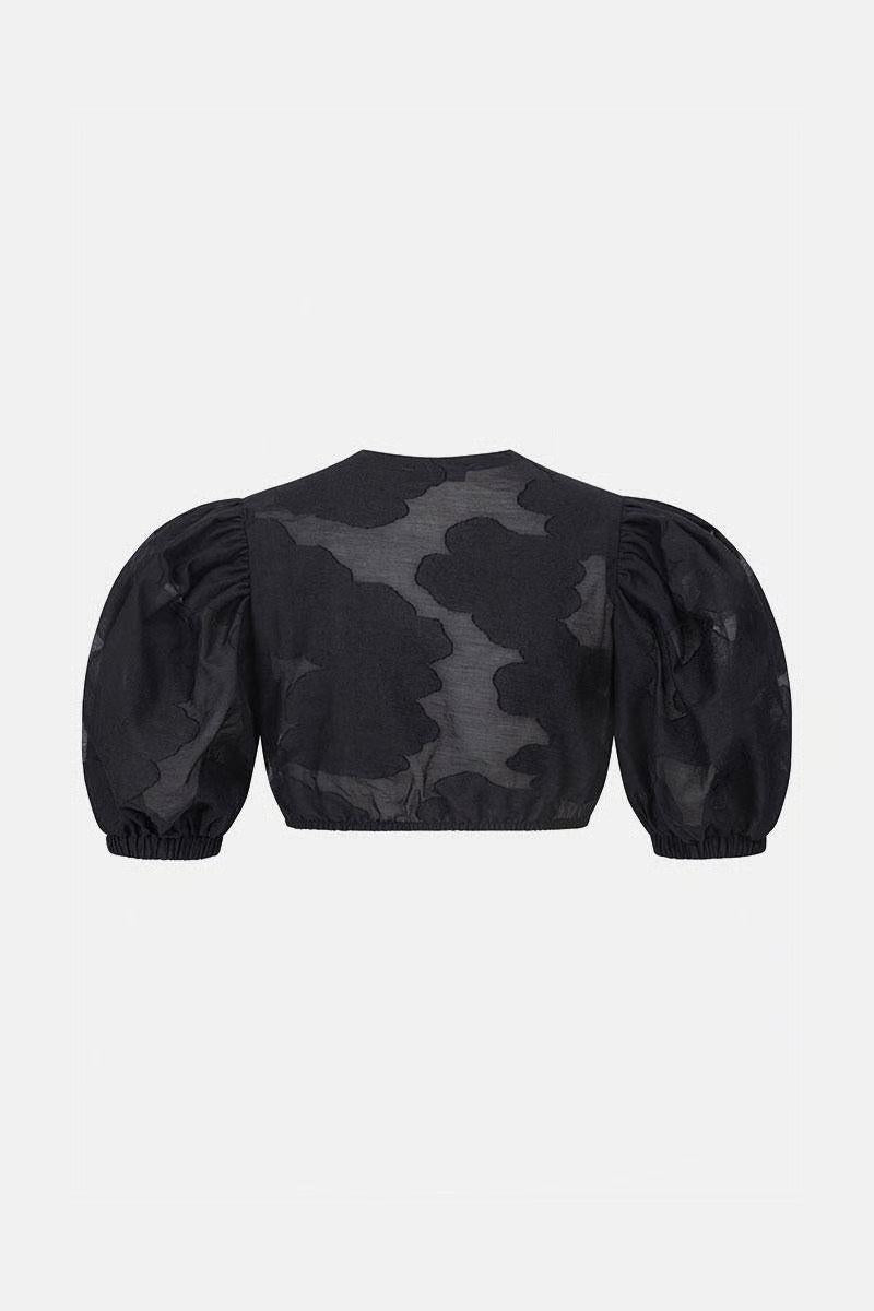 Cocovero Dirndlbluse Zenta Schwarz