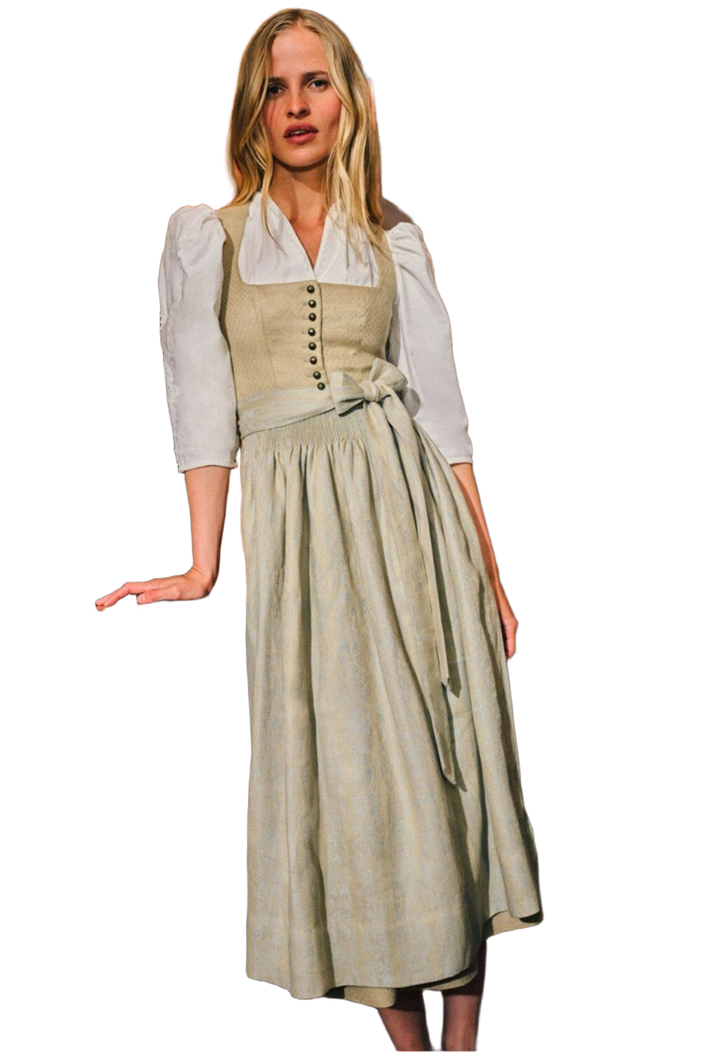 Gottseidank Dirndl Monika Sand-Winter Sky