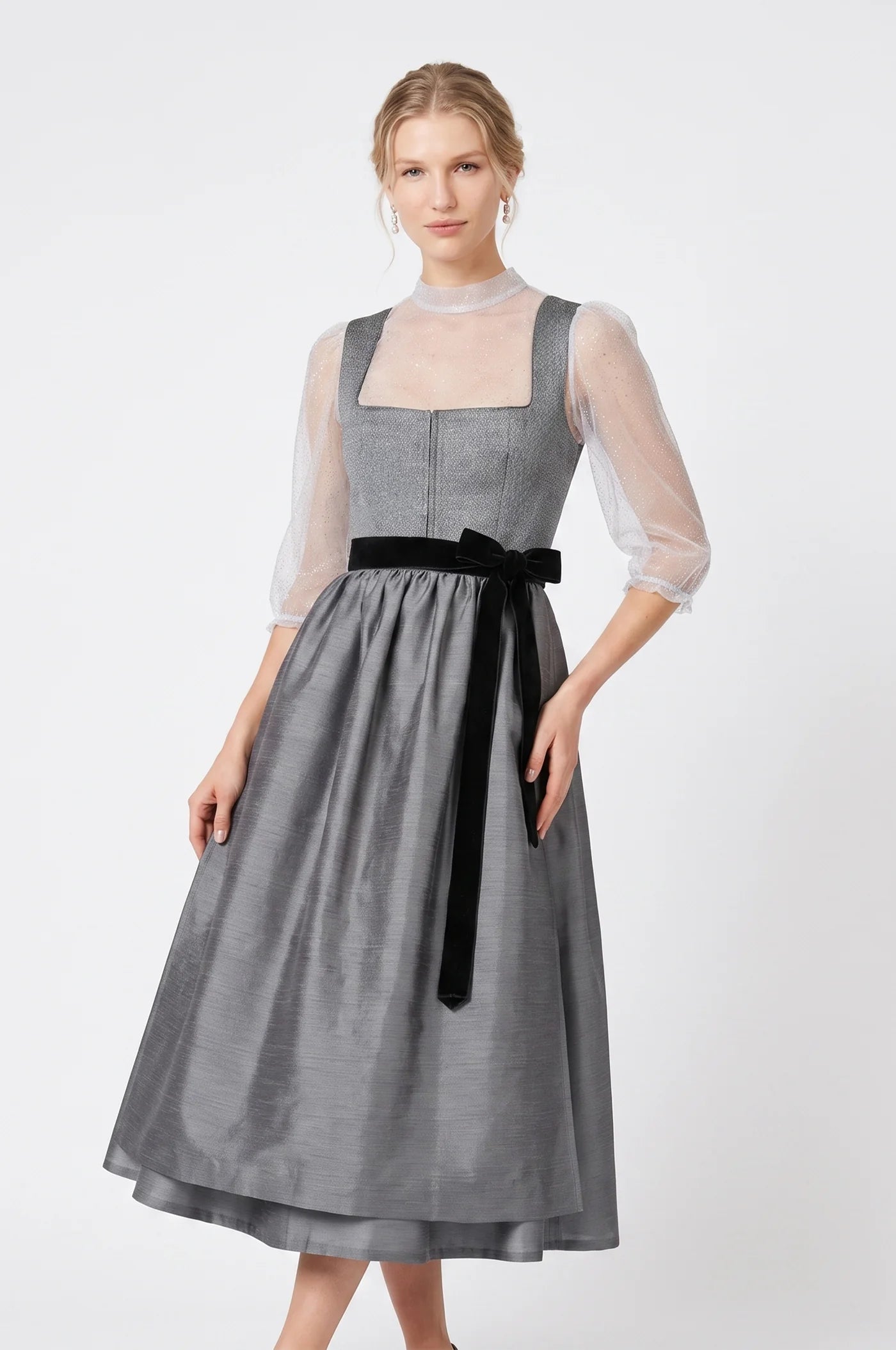 Kinga Mathe Dirndl Fasano Grau