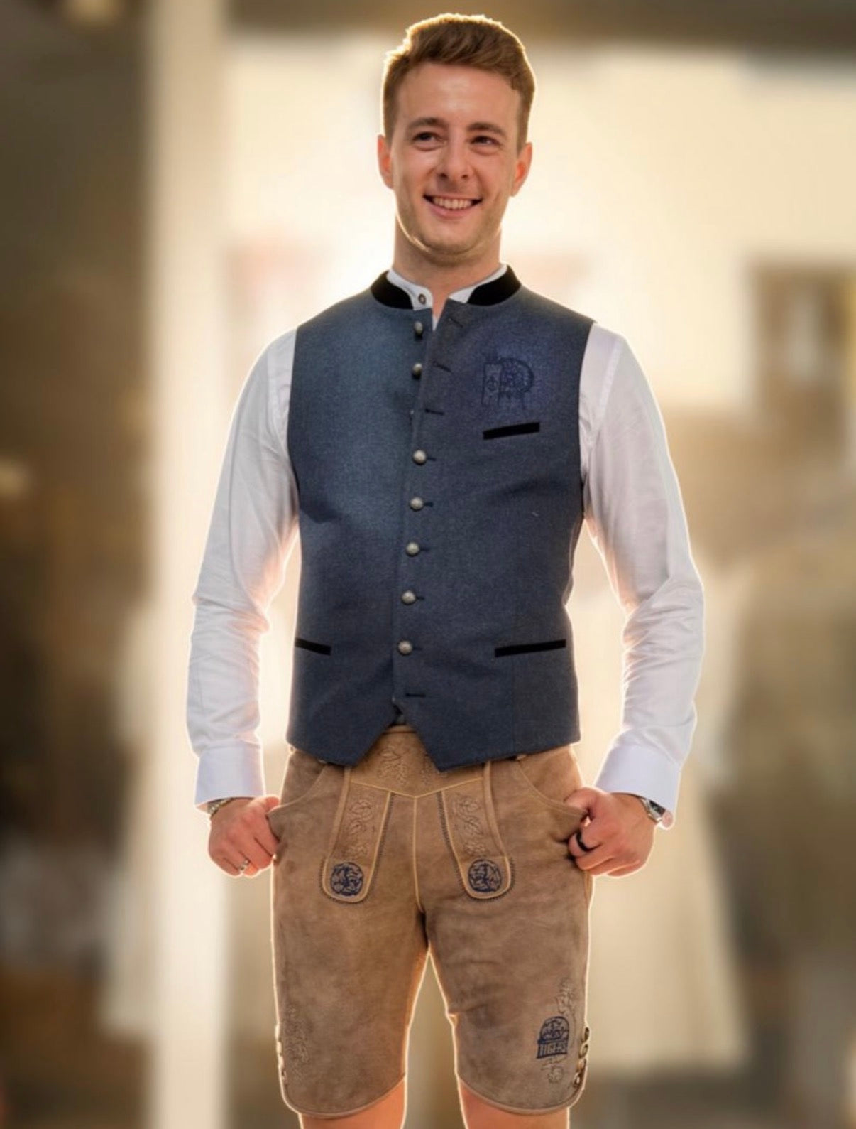 Markgraf x Straubing Tigers Lederhose NUR IM LADEN ERHÄLTLICH!