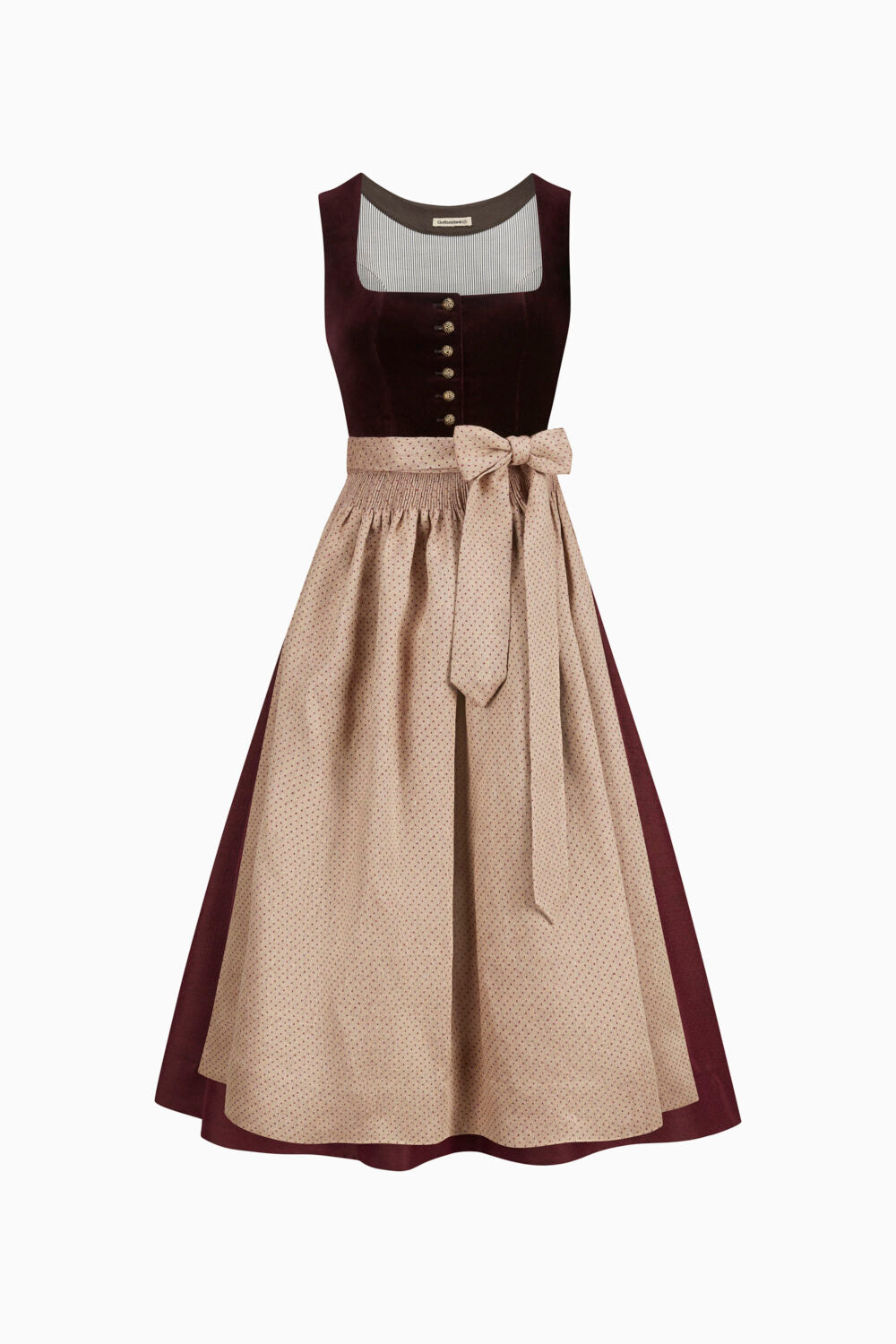 Gottseidank Dirndl Monika Bordeaux Burgunder