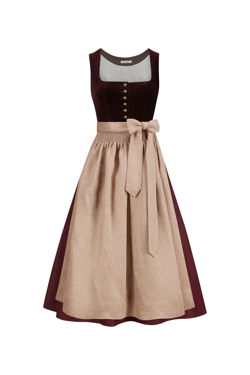 Gottseidank Dirndl Monika Bordeaux Burgunder