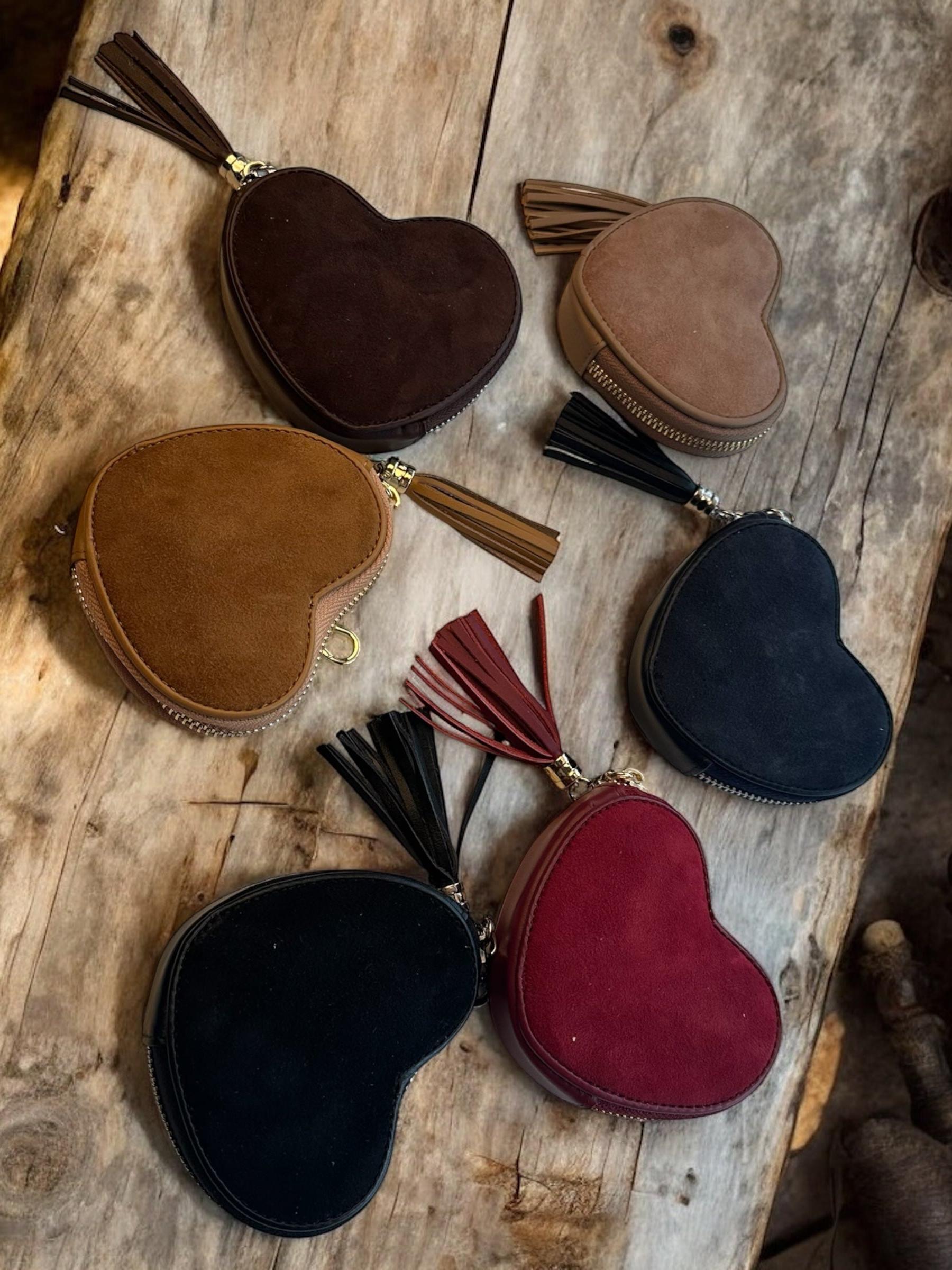 Ostwald Kalbsleder-Handtasche Heart Fuchsia