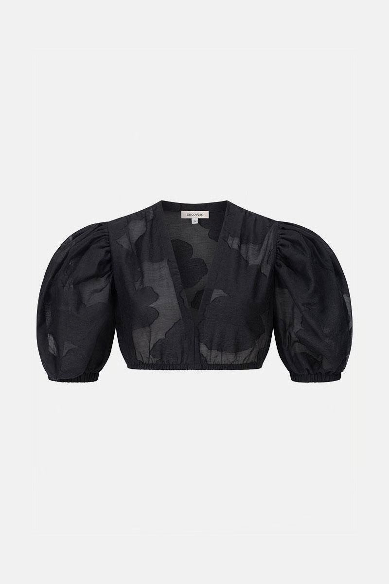 Cocovero Dirndlbluse Zenta Schwarz